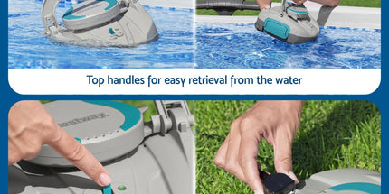 Bestway Robotic Pool Cleaner Cordless Automatic Robot Clean Swimming Pools Floor