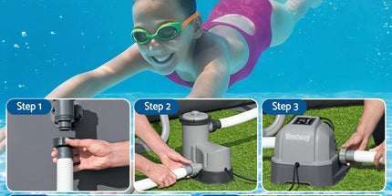 Bestway Hydrogenic 6g/h Saltwater Chlorinator System Pool Chlorine Generator