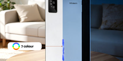 DEVANTI 2000ml Portable Dehumidifier Moisture Absorber Home Bedroom Quiet Remote