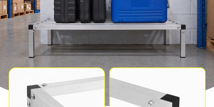 Giantz 91x51cm Aluminum Dunnage Rack Heavy Duty Kitchen Storage Platform Tyack eCommerce Solutions