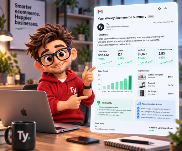 Ty. – Your AI eCommerce Manager - 3 Month Subscription Tyack eCommerce Solutions
