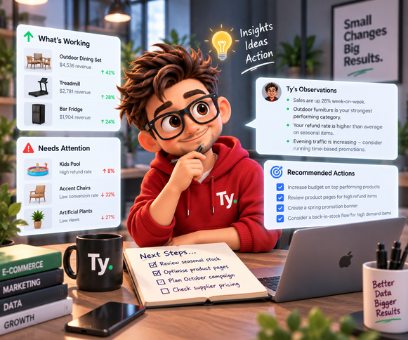 Ty. – Your AI eCommerce Manager - 3 Month Subscription Tyack eCommerce Solutions