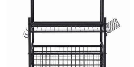 Gardeon Garden Tool Organizer Rack 16 Slots Rolling Garage Storage with Hooks