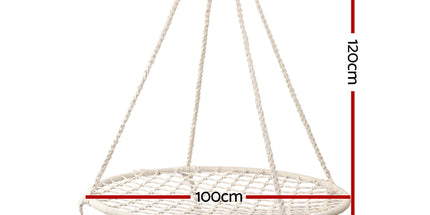 Gardeon Hammock Chair Outdoor Tree Swing Nest Web Hanging Seat 100cm