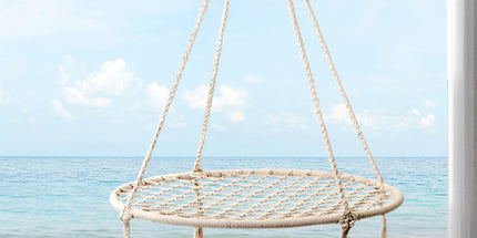 Gardeon Hammock Chair Outdoor Tree Swing Nest Web Hanging Seat 100cm