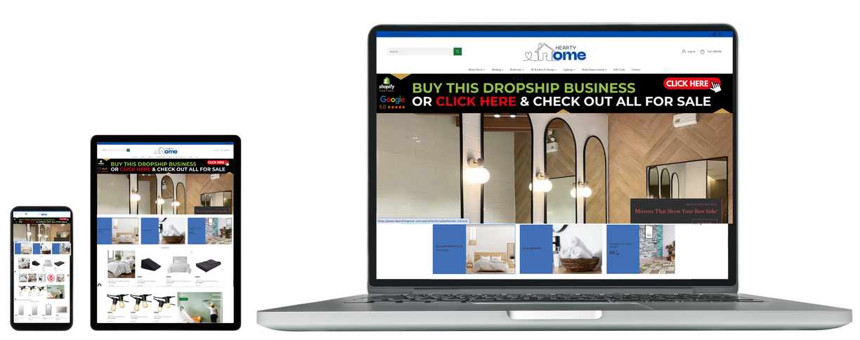 Buy A Home Decor Shopify Dropship Store | Built From Scratch