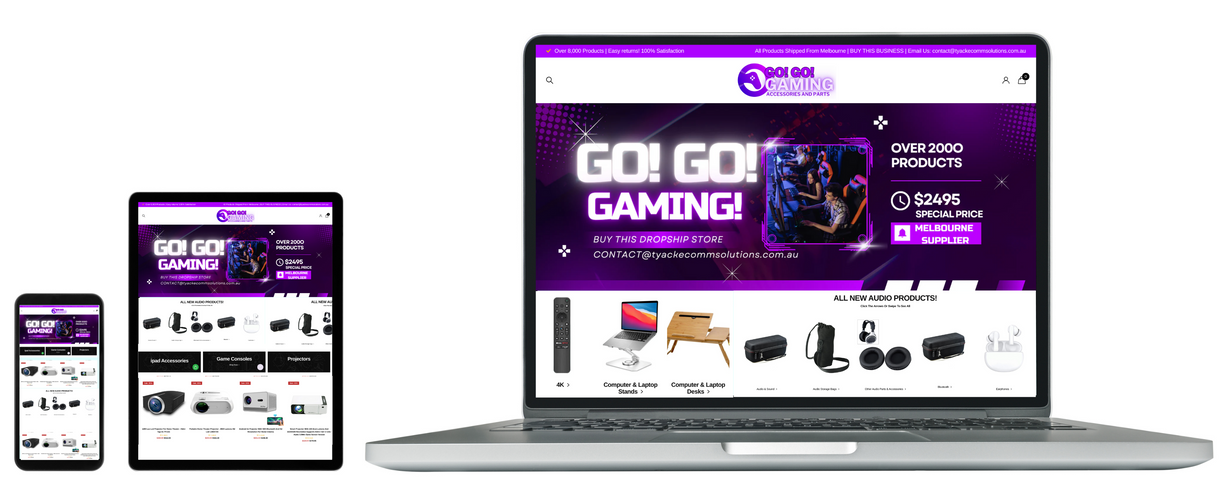Go Gaming  Dropship Store For Sale With 2400+ Products
