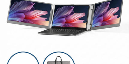 Devanti 14 Inch Portable Monitor Laptop Screen Extender Triple Display Tyack eCommerce Solutions
