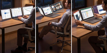 Devanti 14 Inch Portable Monitor Laptop Screen Extender Triple Display Tyack eCommerce Solutions