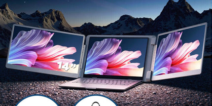 Devanti 14 Inch Portable Monitor Laptop Screen Extender Triple Display Tyack eCommerce Solutions