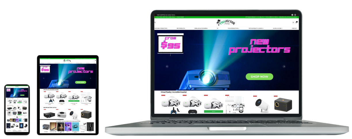 Projector Paradise | Dropship Store For Sale | Sell With Shopify