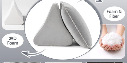 Giselle Bedding Back Pillow for Sitting in Bed, No-Collapse 25D High-Density Base, Ergonomic Lumbar Support Pillow for Gaming, Nursing & Floor Tatami, 90% Shredded Sponge Cushion with Washable Velvet Cover