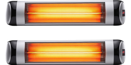 Devanti 2PCS Electric Radiant Strip Heater Outdoor Indoor Patio Infrared Heaters 2000W