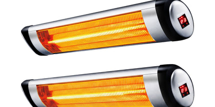 Devanti 2PCS Electric Radiant Strip Heater Outdoor Indoor Patio Infrared Heaters 2000W