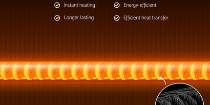 Devanti 2PCS Electric Strip Heater Radiant Infrared Heaters 2000W