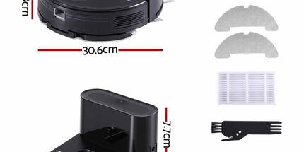 DEVANTI Robot Vacuum and Mop, APP Control 6000Pa LDS Laser 3-in-1 Cleaning