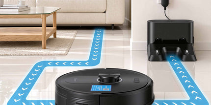 DEVANTI Robot Vacuum and Mop, APP Control 6000Pa LDS Laser 3-in-1 Cleaning