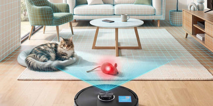 DEVANTI Robot Vacuum and Mop, APP Control 6000Pa LDS Laser 3-in-1 Cleaning