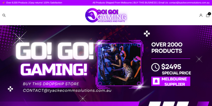 Go Gaming  Dropship Store For Sale With 2400+ Products