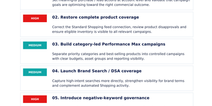 Google Ads & Merchant Centre Audit