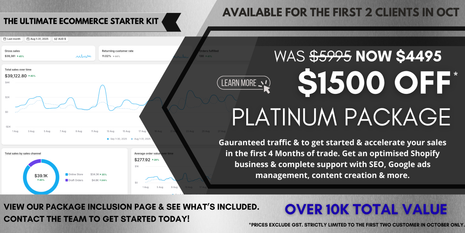 PLATINUM ECOMMERCE SETUP