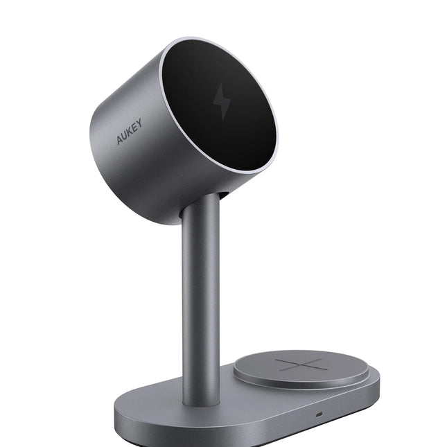 AUKEY LC-MC213 Qi2.2 MagFusion 2X 2-in-1 Magnetic Wireless Charger