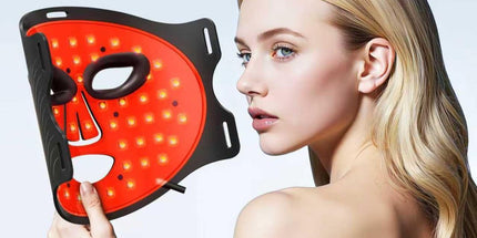 Red Light Therapy for Face, Red Light Therapy Mask, 7 Colors LED Facial Mask for Wrinkle Remove & Anti Aging, Skin Care Home Use, Black