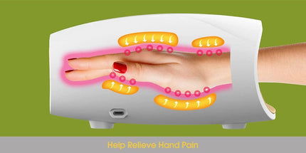 Electric Hand Massager, 3 Levels Cordless Accupressure Massager with Air Pressure Compress for Arthritis, Palm Massage, Finger Numbness Coldness Relief