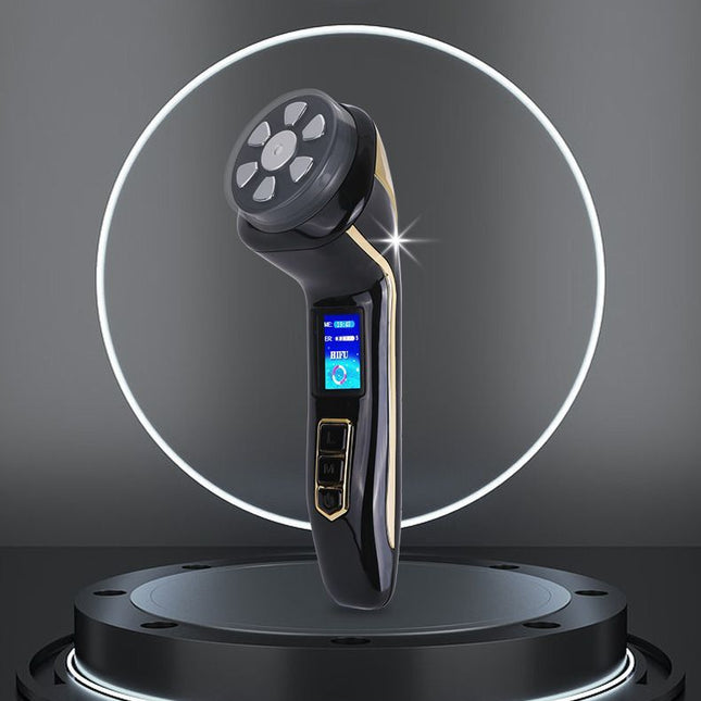 Facial Massager Device – Skin Care Tool for Anti-Aging– Face Lifting & Toning Massager for Hydration & Radiance – Home Spa for Women (Black)