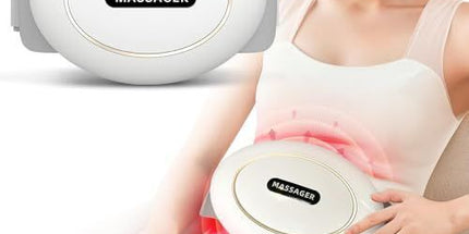 Abdominal Massager with 3 Vibration Massage Modes，Intelligent Auxiliary Heating，Massagers for Back Pain Relief，Slimming Belt for Promote Digestion White Tyack eCommerce Solutions