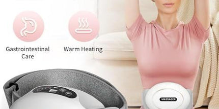 Abdominal Massager with 3 Vibration Massage Modes，Intelligent Auxiliary Heating，Massagers for Back Pain Relief，Slimming Belt for Promote Digestion White Tyack eCommerce Solutions