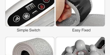 Abdominal Massager with 3 Vibration Massage Modes，Intelligent Auxiliary Heating，Massagers for Back Pain Relief，Slimming Belt for Promote Digestion White Tyack eCommerce Solutions