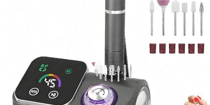 45000RPM Professional Corded Nail Drill E-File Kit for Salon Home LED Display; Low Noise; Ideal for Shaping, Removing & Polishing Acrylic & Gel; For Manicure Pedicure Nail Prep - Pink - Size 5.5*3.54in Tyack eCommerce Solutions