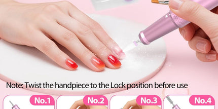 45000RPM Professional Corded Nail Drill E-File Kit for Salon Home LED Display; Low Noise; Ideal for Shaping, Removing & Polishing Acrylic & Gel; For Manicure Pedicure Nail Prep - Red - Size 5.5*3.54in Tyack eCommerce Solutions