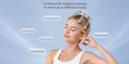 Smart Octopus Head Massager – 9 Modes, 360° Coverage, Wireless & Portable for Deep Relaxation - Black