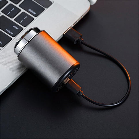 Mini Electric Shaver, Mini Portable Electric Shaver, Mini Shaver for Men, USB Rechargeable Waterproof Shaver - Gold - Size 57mm*42mm