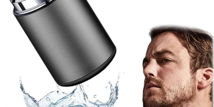 Mini Electric Shaver, Mini Portable Electric Shaver, Mini Shaver for Men, USB Rechargeable Waterproof Shaver - Gray - Size 57mm*42mm