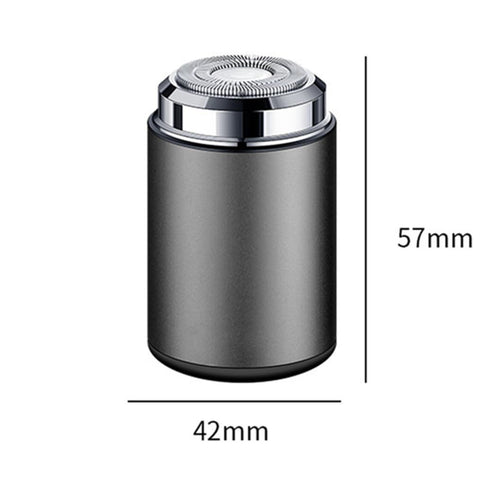 Mini Electric Shaver, Mini Portable Electric Shaver, Mini Shaver for Men, USB Rechargeable Waterproof Shaver - Gray - Size 57mm*42mm