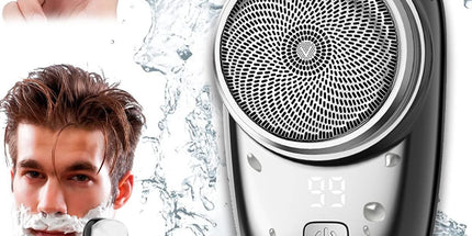 Mini Electric Shaver, 2025 New Pocket Size Electric Shavers for Men, Mini Portable Electrics Shaver, Rechargeable Easy One-Button, Powerful Waterproof Razor for Travel Office Business Trip