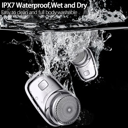Mini Electric Shaver, 2025 New Pocket Size Electric Shavers for Men, Mini Portable Electrics Shaver, Rechargeable Easy One-Button, Powerful Waterproof Razor for Travel Office Business Trip
