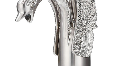 Swan-Shaped Bathroom Faucet – Single-Handle Single-Hole Sink Faucet, Deck-Mounted, Short Model, Elegant Vanity Faucet for Bathroom - Rose Gold - Size 19cm Tyack eCommerce Solutions