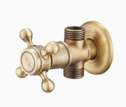 Antique Brass Faucet for Garden Hose, Fence, Bathroom & Outdoor Use – Durable and Stylish Faucet Accessory, Perfect for Home and Gardening - Bronze - Size Split Spray Gun Kit Tyack eCommerce Solutions