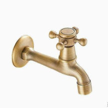 Antique Brass Faucet for Garden Hose, Fence, Bathroom & Outdoor Use – Durable and Stylish Faucet Accessory, Perfect for Home and Gardening - Bronze - Size Split Spray Gun Kit Tyack eCommerce Solutions