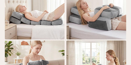 6-Segment Adjustable Weighted Body Pillow for Anxiety Adults, 10lbs | Modular Sensory Pillow with Velvet Cover, Customizable Support for Side Sleepers, Pressure Relief & Deeper Sleep, 47" x 15.7"