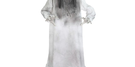 70.9in. Motion-Activated Animatronic Lurching Woman | 70.9In. Lurching Woman, Motion-Activated Lights and Sound, Indoor or Outdoor Creepy Decoration