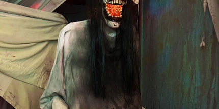 70.9in. Motion-Activated Animatronic Lurching Woman | 70.9In. Lurching Woman, Motion-Activated Lights and Sound, Indoor or Outdoor Creepy Decoration