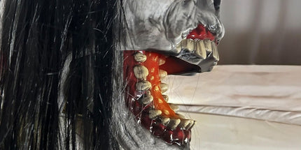 70.9in. Motion-Activated Animatronic Lurching Woman | 70.9In. Lurching Woman, Motion-Activated Lights and Sound, Indoor or Outdoor Creepy Decoration