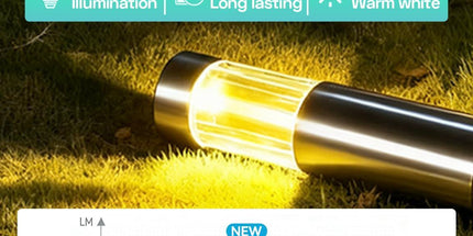 Solar Pathway Lights Outdoor, Stainless Steel Solar Garden Lights, Bright 35LM Warm White LED, Auto On/Off IP65 Waterproof Path Lights for Yard, Lawn, Walkway, Patio, Driveway - Black - Size 4 Pack
