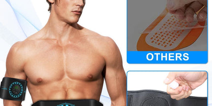ABS Stimulator Muscle Toner, AB Machine for Abdomen/Arm/Leg, Muscle Stimulator for Muscle Growth, Ab Toning Belt Muscle Stimulator for Men and Women 3 Pack