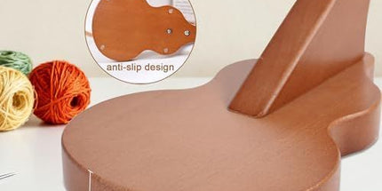 Embroidery Stand Beech Wood Violin Base Clamp Cross Stitch Holder Adjustable Height and Angle, Stable Violin-Shaped Base, Universal Clamp Fits Most Hoops, Premium Beech Wood Construction Tyack eCommerce Solutions